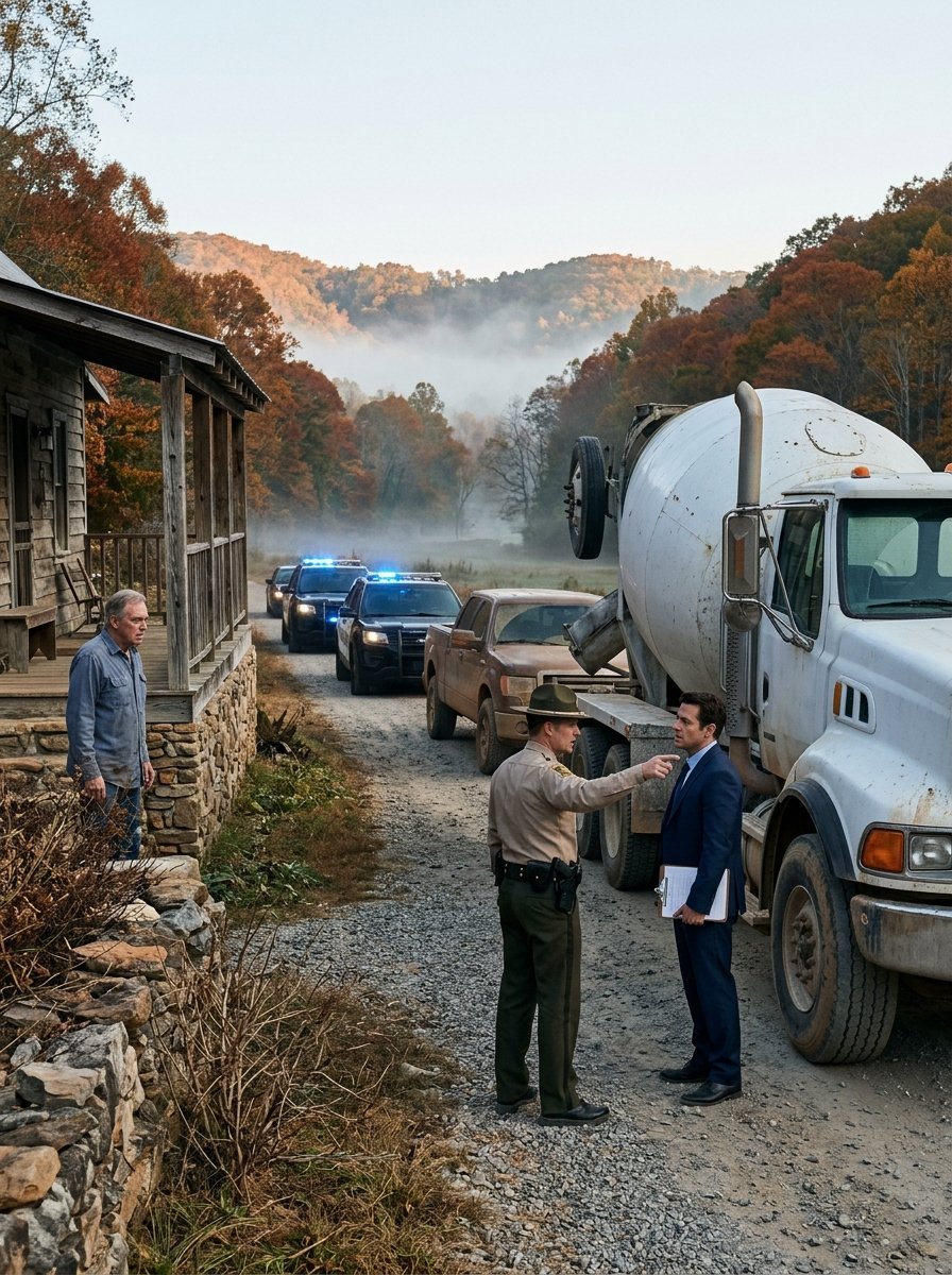 After My Wife Died, My Son Parked a Concrete Truck Across My Driveway. He Never Expected What I Did Next.