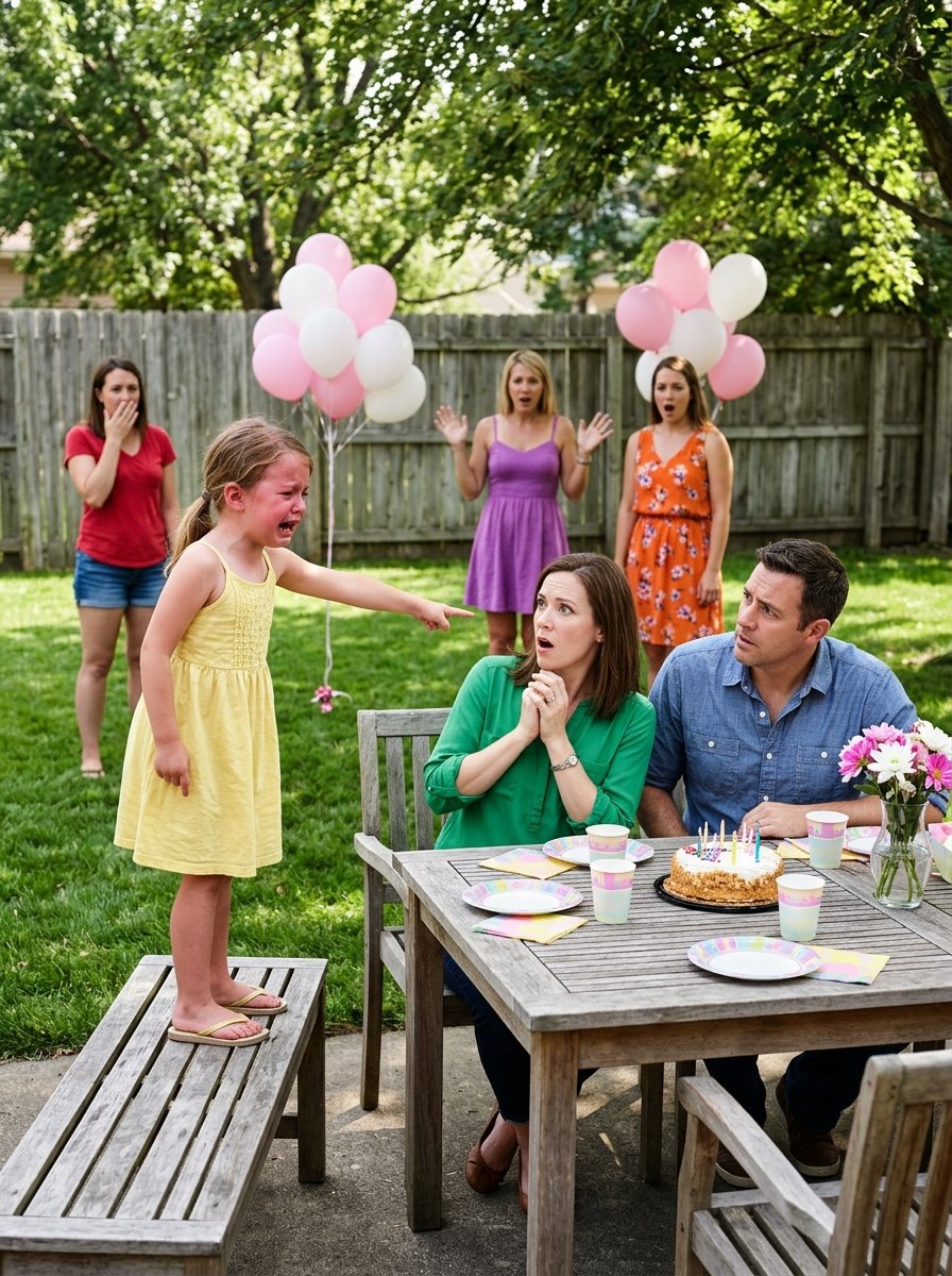 My Daughter Blew Out Her Birthday Candles and Said Her Wish Out Loud. My Husband and Best Friend Went Pale.