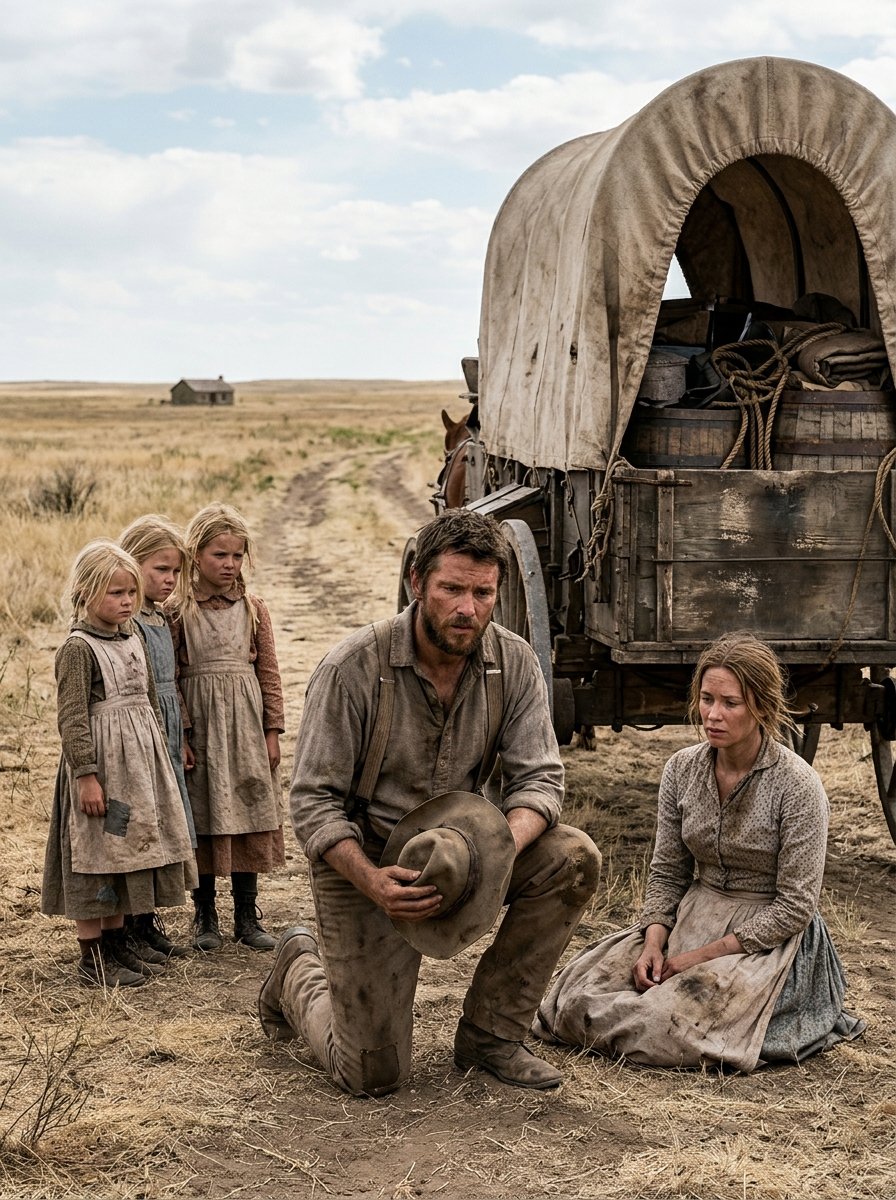Five Frightened Girls in a Broken Wagon. Then a Rancher Stepped In